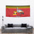 Uganda Christmas Tapestry Grey Crowned Crane With Flag Map - Wonder Print Shop