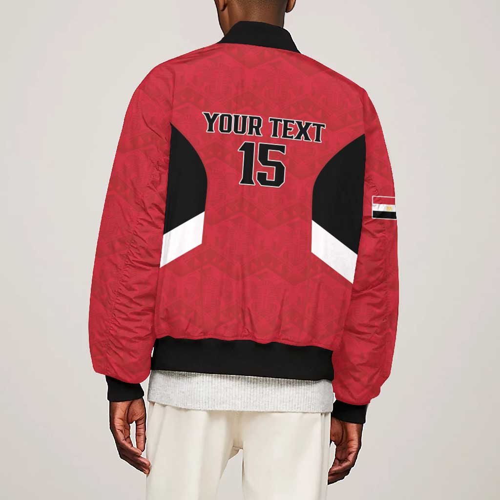 Custom Egypt Football Bomber Jacket Pharaohs Road To The World 2026 - Wonder Print Shop