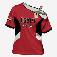 Custom Egypt Football Cross Shoulder Shirt Pharaohs Road To The World 2026 - Wonder Print Shop