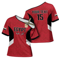 Custom Egypt Football Cross Shoulder Shirt Pharaohs Road To The World 2026 - Wonder Print Shop