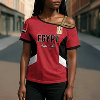 Custom Egypt Football Cross Shoulder Shirt Pharaohs Road To The World 2026 - Wonder Print Shop