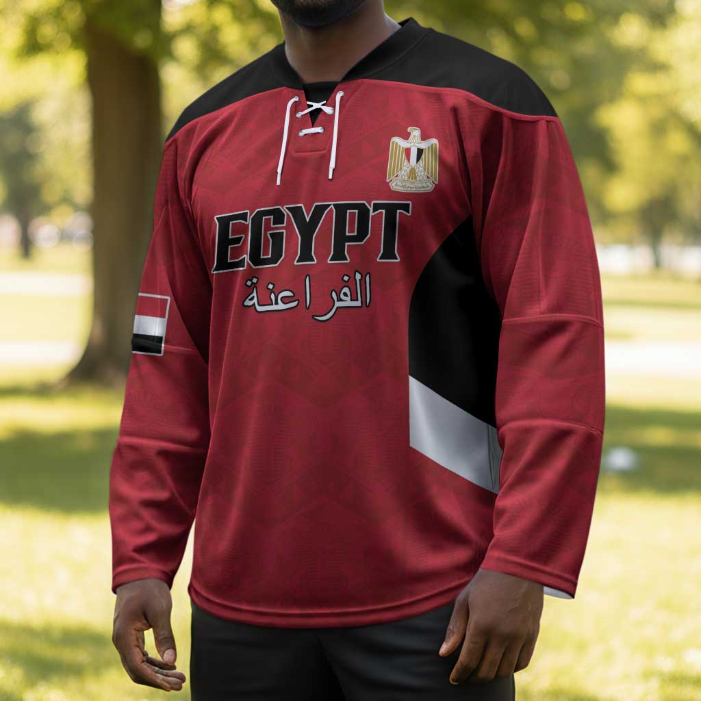 Custom Egypt Football Hockey Jersey Pharaohs Road To The World 2026 - Wonder Print Shop