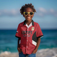 Custom Egypt Football Kid Hawaiian Shirt Pharaohs Road To The World 2026 - Wonder Print Shop