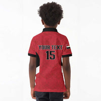 Custom Egypt Football Kid Polo Shirt Pharaohs Road To The World 2026 - Wonder Print Shop