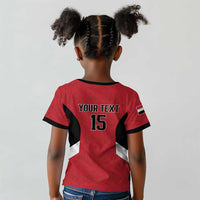 Custom Egypt Football Kid T shirt Pharaohs Road To The World 2026 - Wonder Print Shop