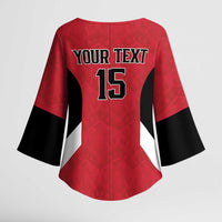Custom Egypt Football Kimono Sleeve Blouse Pharaohs Road To The World 2026 - Wonder Print Shop