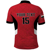 Custom Egypt Football Polo Shirt Pharaohs Road To The World 2026 - Wonder Print Shop