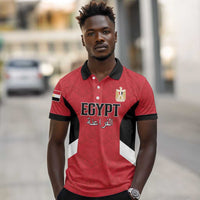 Custom Egypt Football Polo Shirt Pharaohs Road To The World 2026 - Wonder Print Shop