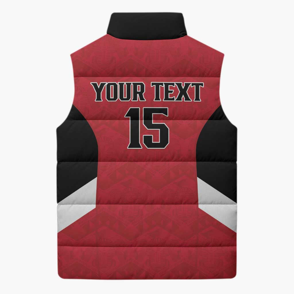 Custom Egypt Football Sleeveless Puffer Jacket Pharaohs Road To The World 2026 - Wonder Print Shop