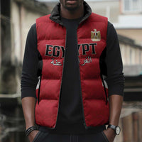 Custom Egypt Football Sleeveless Puffer Jacket Pharaohs Road To The World 2026 - Wonder Print Shop