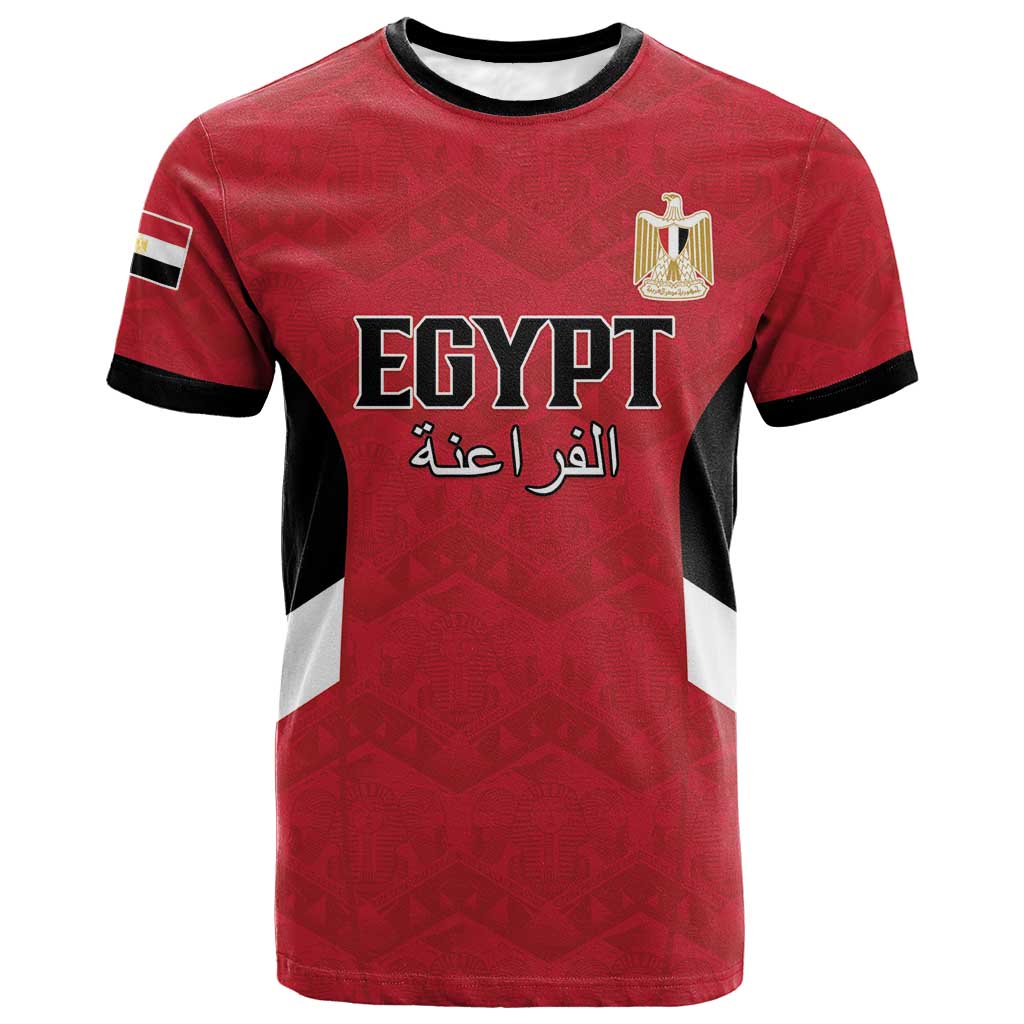 Custom Egypt Football T shirt Pharaohs Road To The World 2026 - Wonder Print Shop