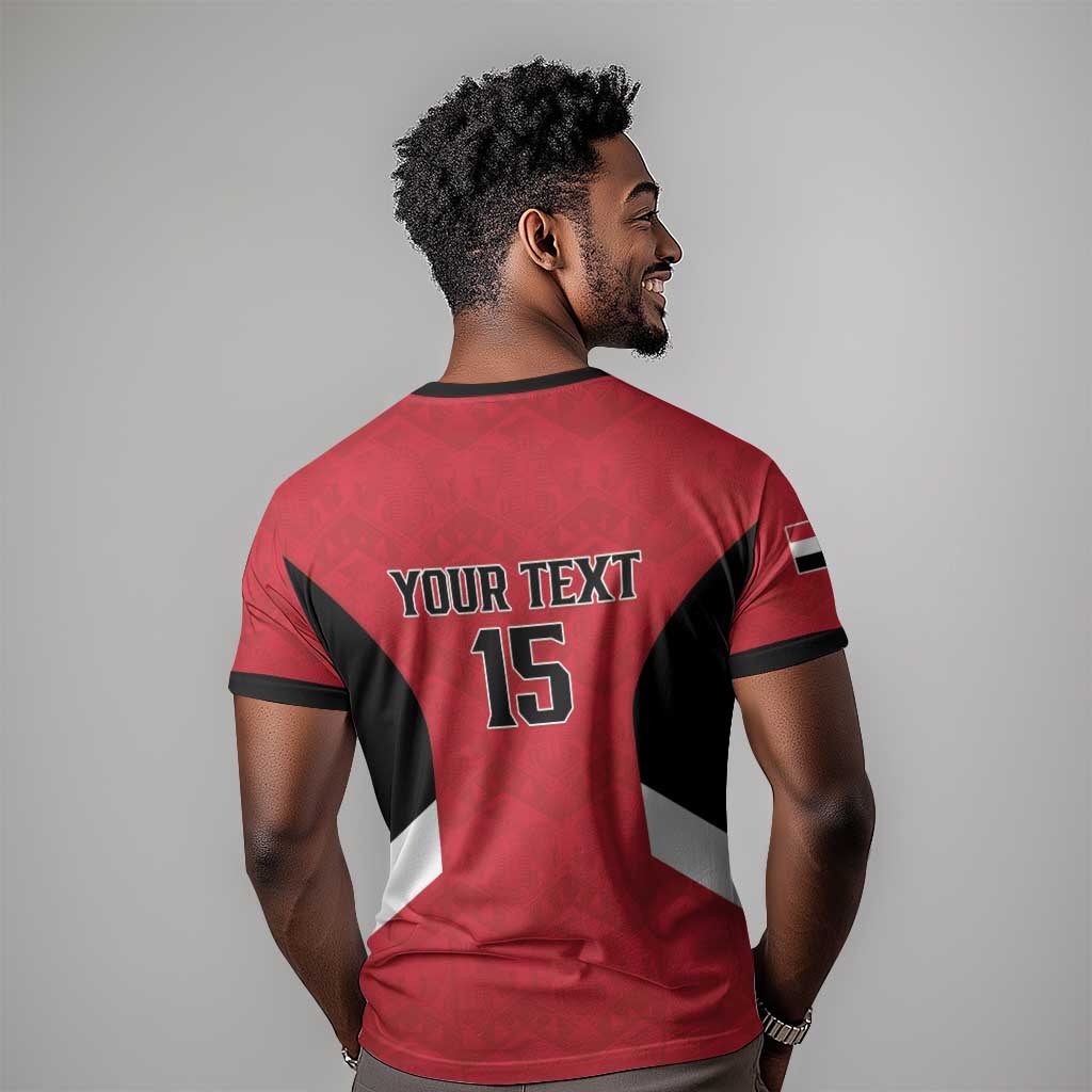 Custom Egypt Football T shirt Pharaohs Road To The World 2026 - Wonder Print Shop