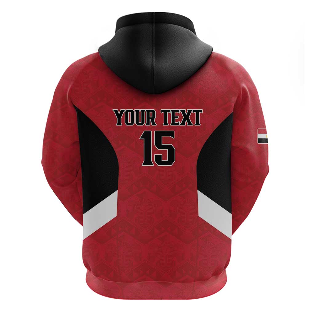 Custom Egypt Football Zip Hoodie Pharaohs Road To The World 2026 - Wonder Print Shop