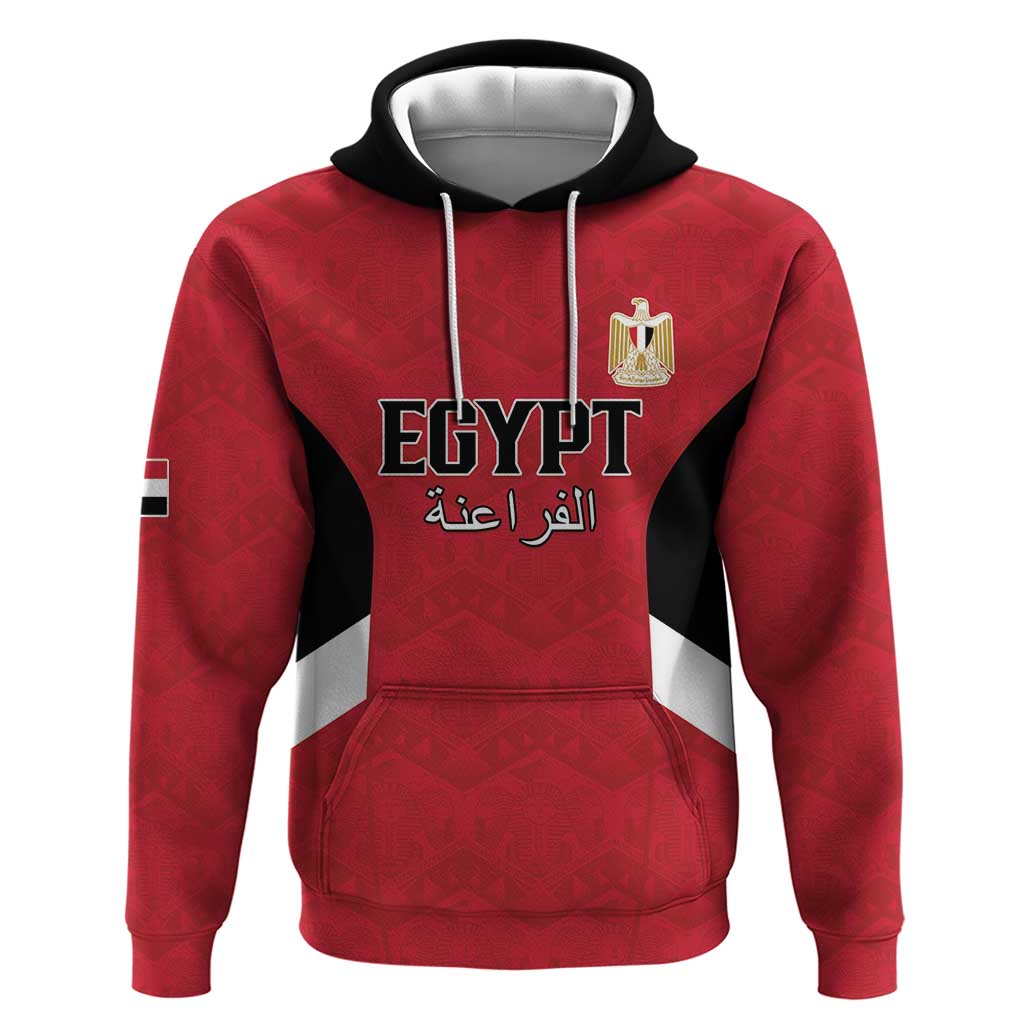 Custom Egypt Football Zip Hoodie Pharaohs Road To The World 2026 - Wonder Print Shop