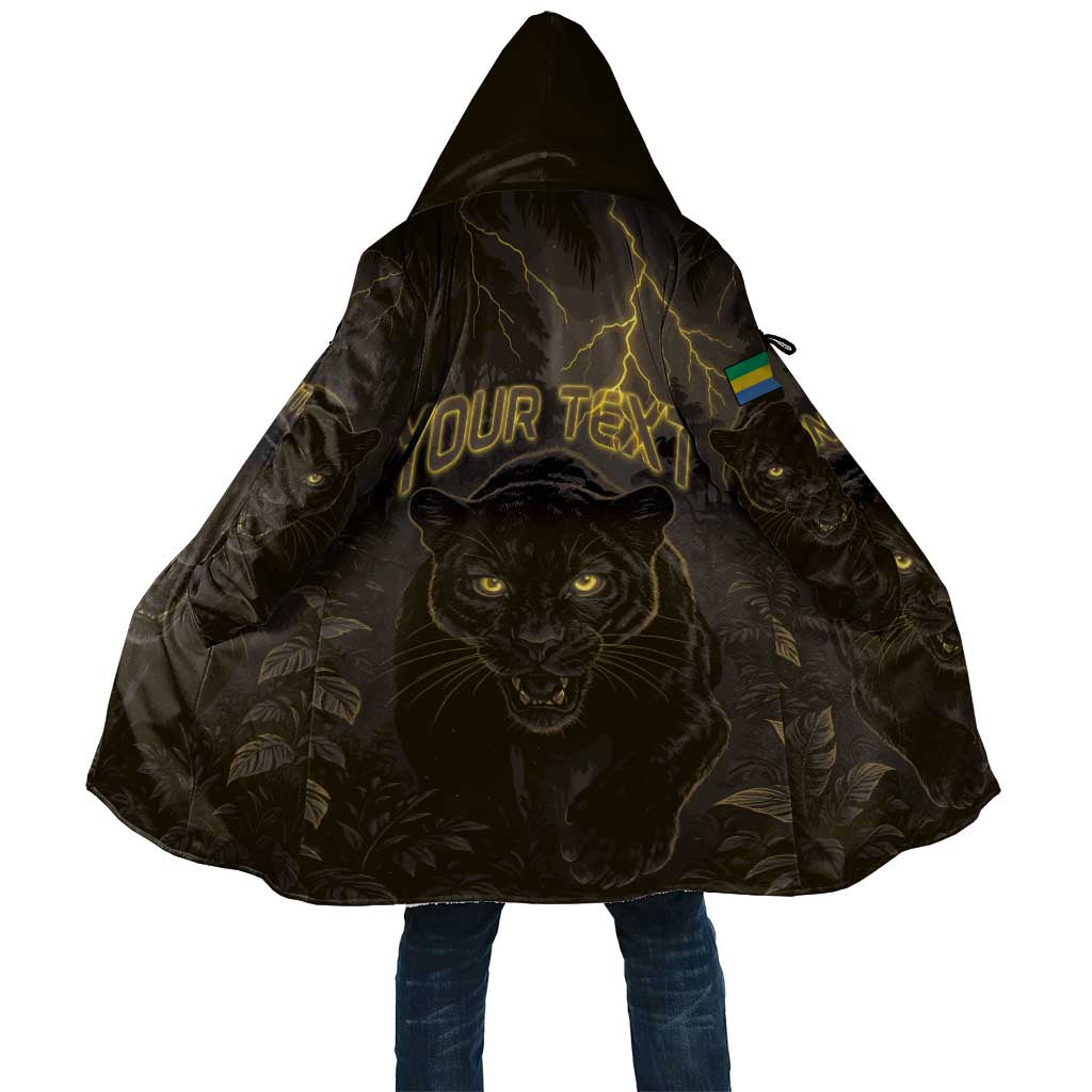 Custom Gabon Football Cloak Black Panther Thunder - Wonder Print Shop