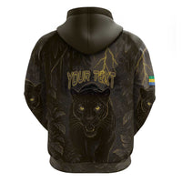 Custom Gabon Football Hoodie Black Panther Thunder - Wonder Print Shop