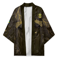 Custom Gabon Football Kimono Black Panther Thunder - Wonder Print Shop