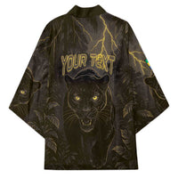 Custom Gabon Football Kimono Black Panther Thunder - Wonder Print Shop