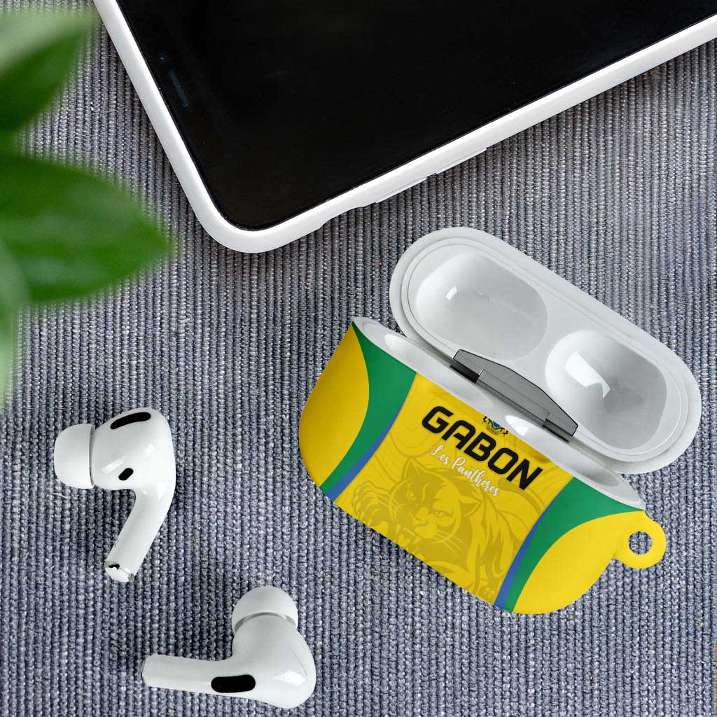 Gabon Football AirPods Case Go Champions Les Pantheres - Wonder Print Shop
