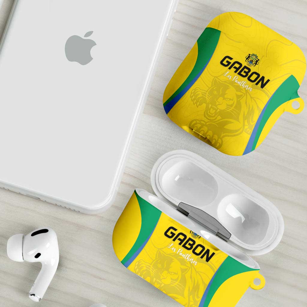 Gabon Football AirPods Case Go Champions Les Pantheres - Wonder Print Shop