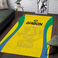 Gabon Football Area Rug Go Champions Les Pantheres - Wonder Print Shop