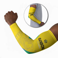 Custom Gabon Football Arm Sleeves Go Champions Les Pantheres - Wonder Print Shop