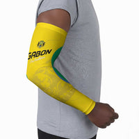 Custom Gabon Football Arm Sleeves Go Champions Les Pantheres - Wonder Print Shop