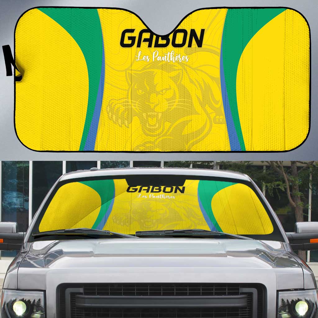 Gabon Football Auto Sun Shade Go Champions Les Pantheres - Wonder Print Shop
