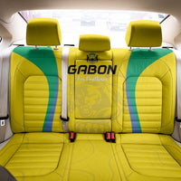 Gabon Football Back Car Seat Cover Go Champions Les Pantheres - Wonder Print Shop