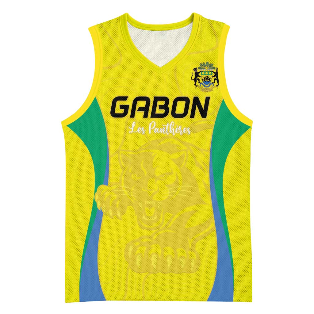 Custom Gabon Football Basketball Jersey Go Champions Les Pantheres - Wonder Print Shop