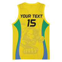 Custom Gabon Football Basketball Jersey Go Champions Les Pantheres - Wonder Print Shop