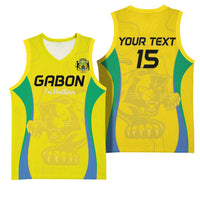 Custom Gabon Football Basketball Jersey Go Champions Les Pantheres - Wonder Print Shop