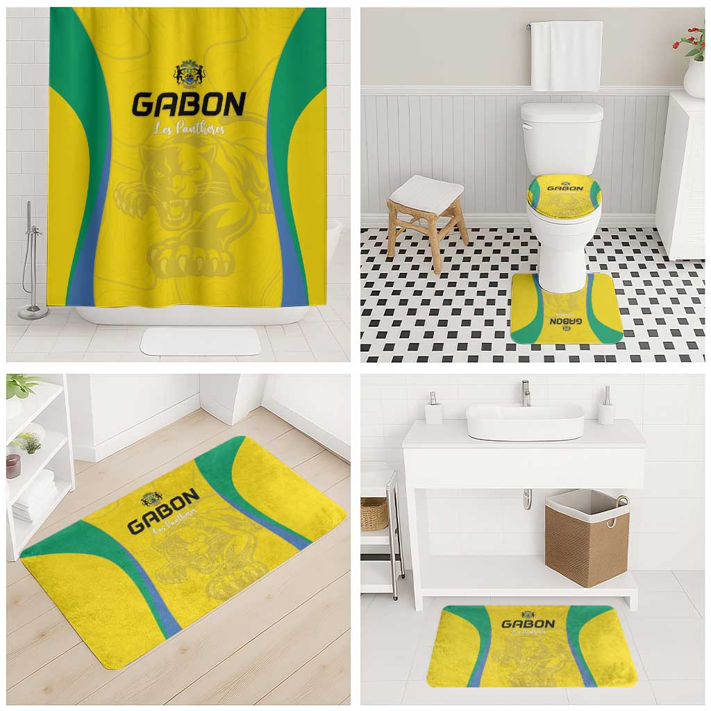 Gabon Football Bathroom Set Go Champions Les Pantheres LT15
