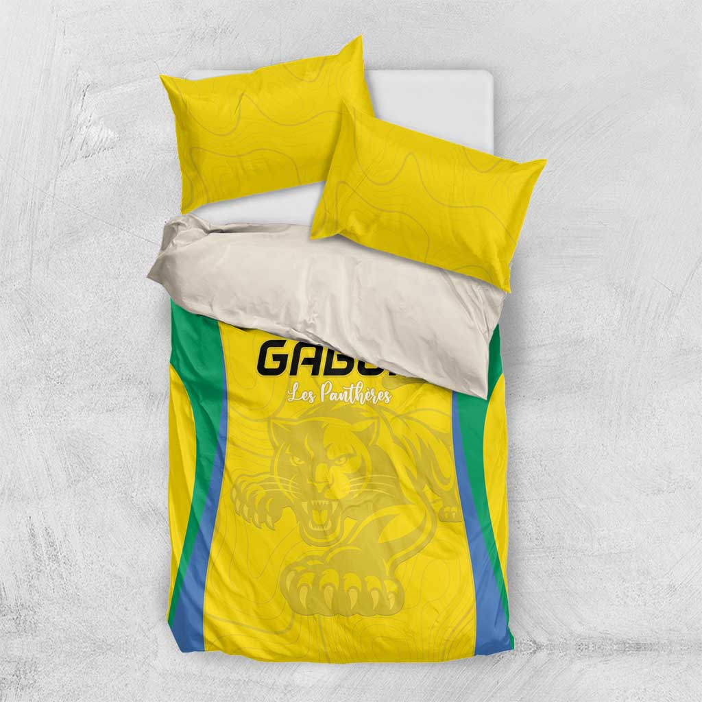 Gabon Football Bedding Set Go Champions Les Pantheres - Wonder Print Shop