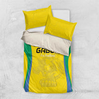 Gabon Football Bedding Set Go Champions Les Pantheres - Wonder Print Shop