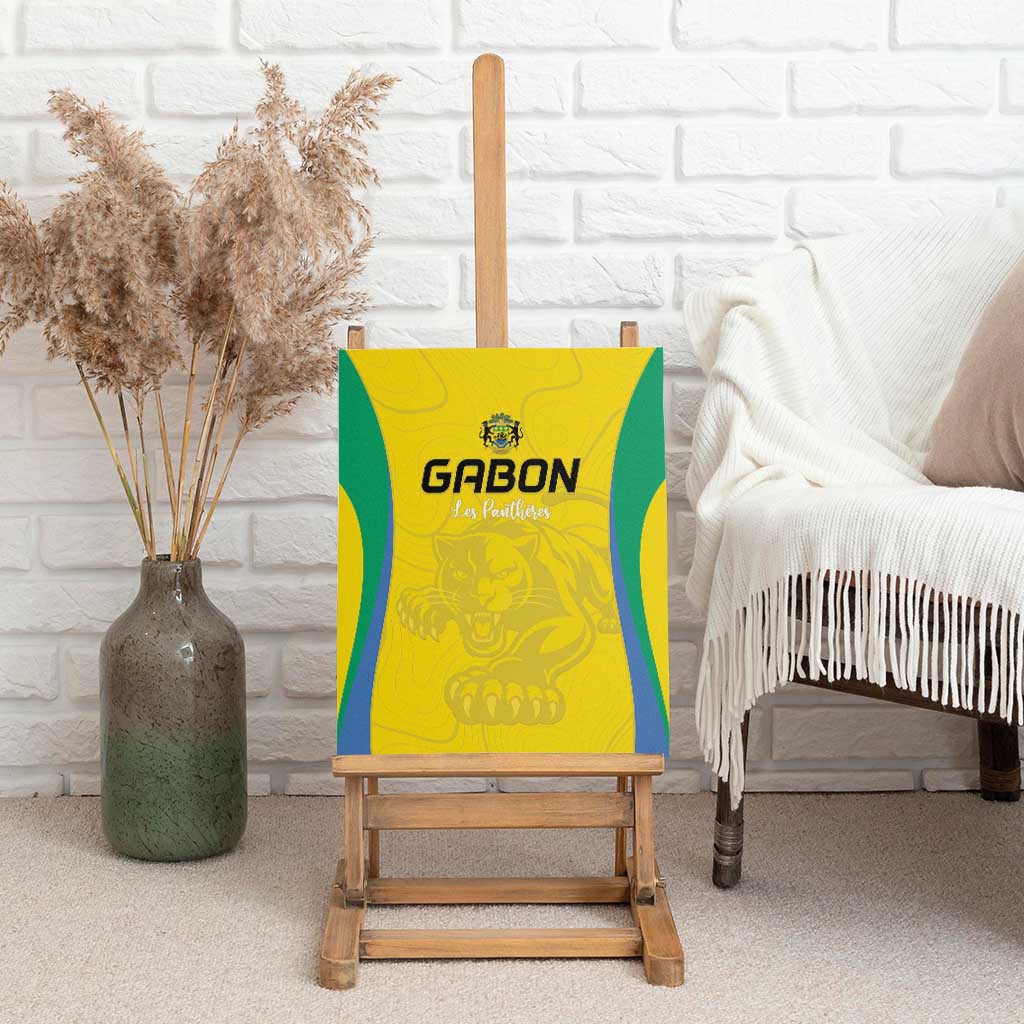Gabon Football Canvas Wall Art Go Champions Les Pantheres - Wonder Print Shop