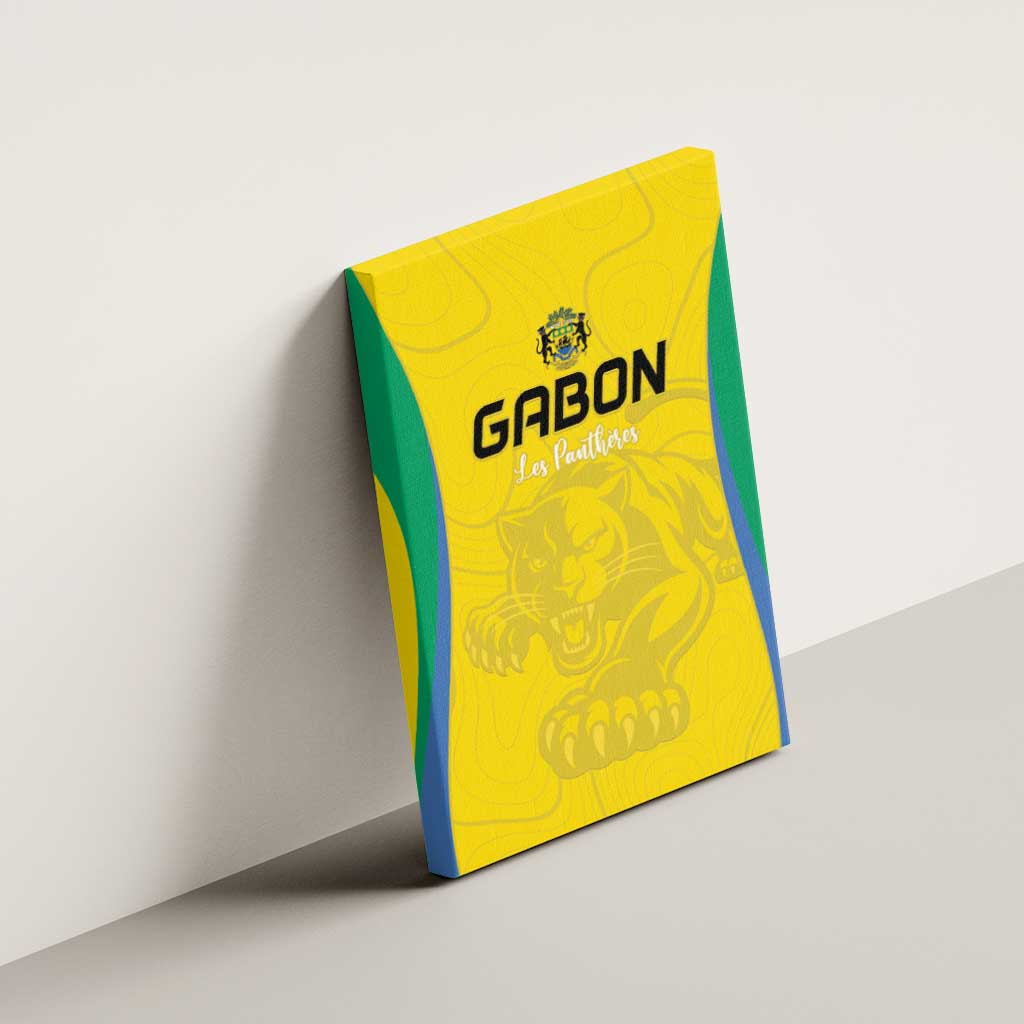 Gabon Football Canvas Wall Art Go Champions Les Pantheres - Wonder Print Shop