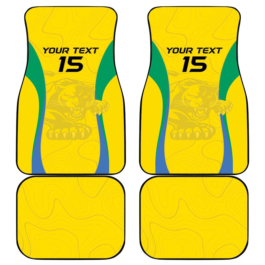 Custom Gabon Football Car Mats Go Champions Les Pantheres - Wonder Print Shop