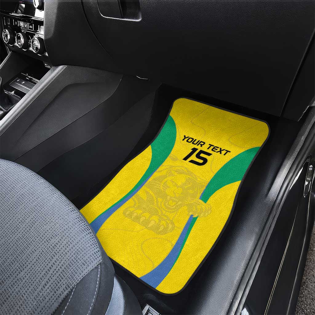 Custom Gabon Football Car Mats Go Champions Les Pantheres - Wonder Print Shop