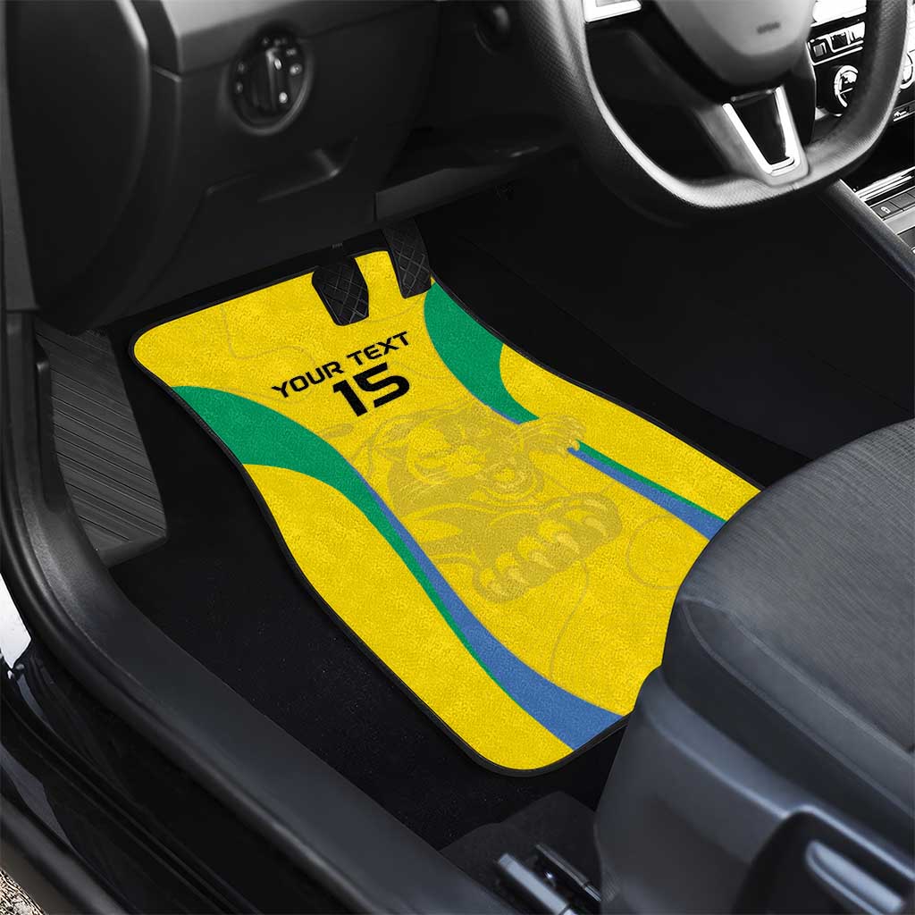 Custom Gabon Football Car Mats Go Champions Les Pantheres - Wonder Print Shop