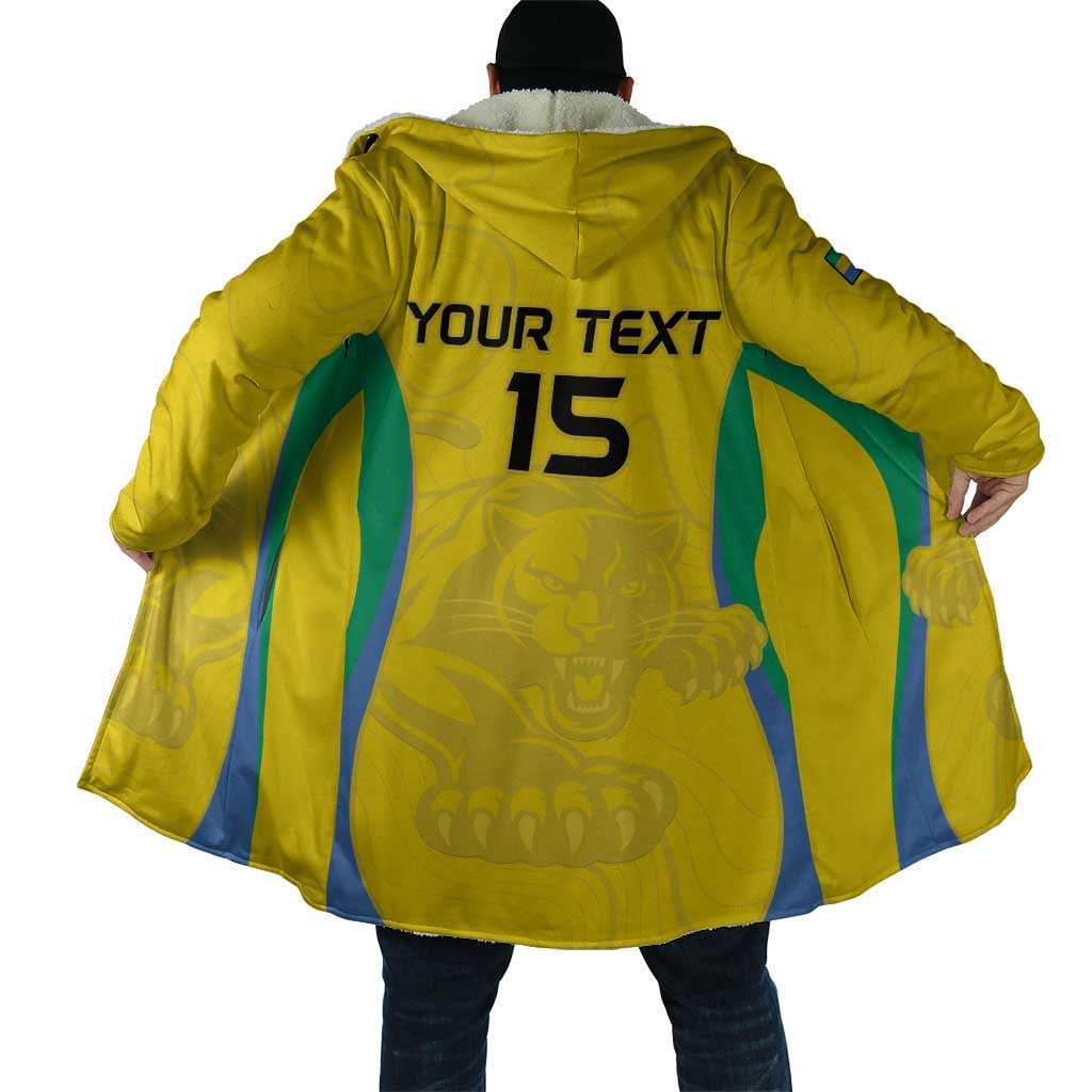 Custom Gabon Football Cloak Go Champions Les Pantheres - Wonder Print Shop