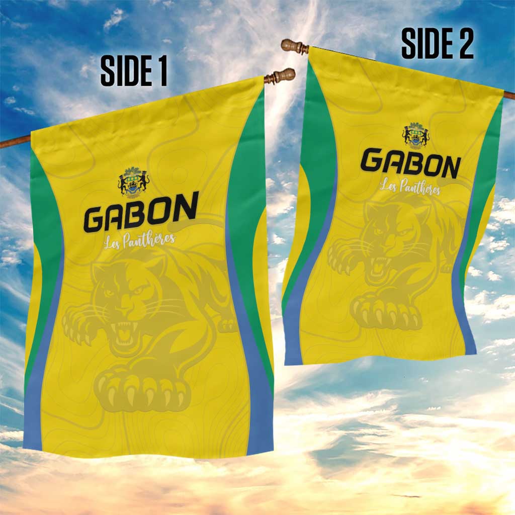Gabon Football Garden Flag Go Champions Les Pantheres - Wonder Print Shop