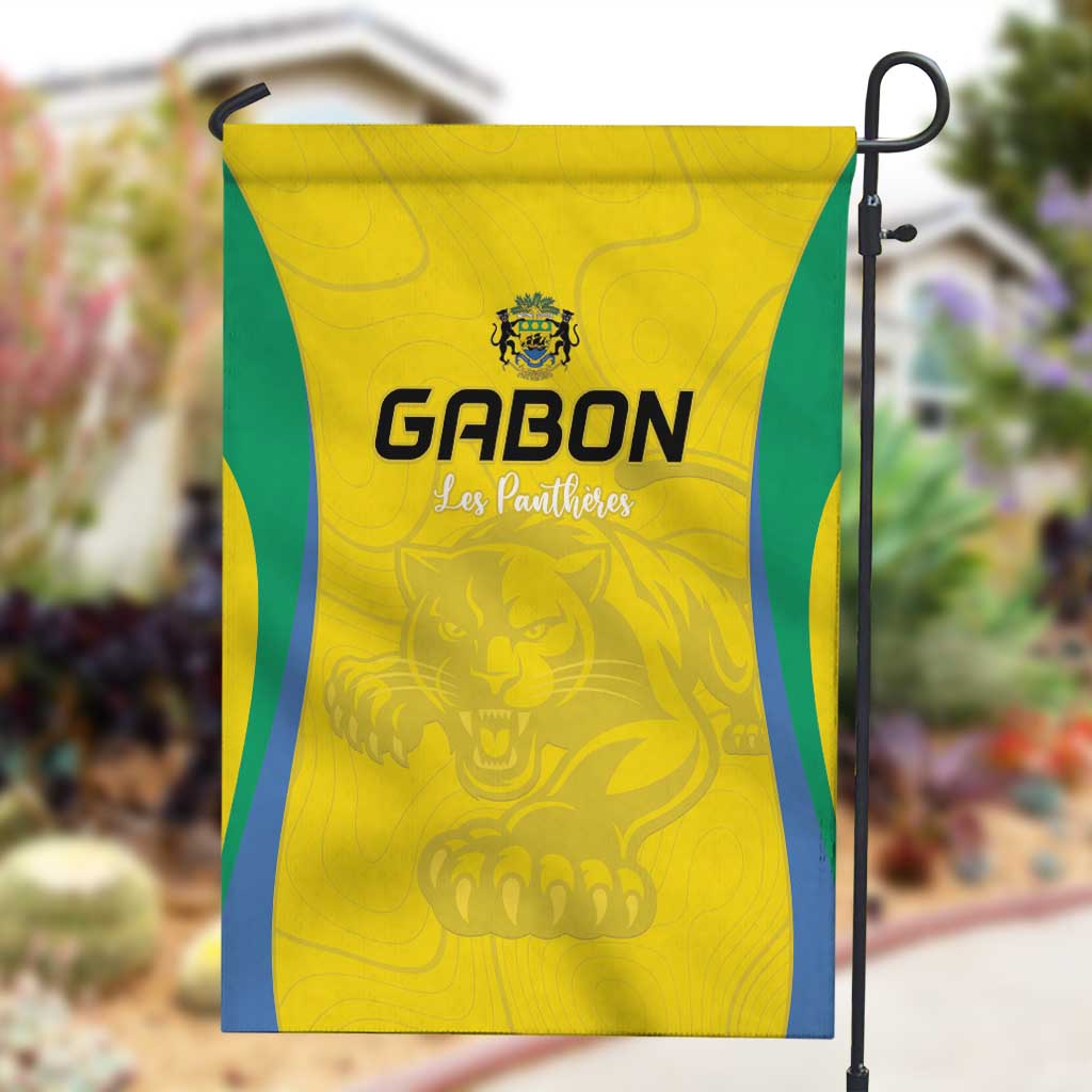 Gabon Football Garden Flag Go Champions Les Pantheres - Wonder Print Shop