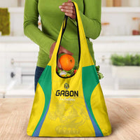 Gabon Football Grocery Bag Go Champions Les Pantheres - Wonder Print Shop