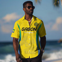 Custom Gabon Football Hawaiian Shirt Go Champions Les Pantheres - Wonder Print Shop