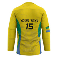Custom Gabon Football Hockey Jersey Go Champions Les Pantheres - Wonder Print Shop