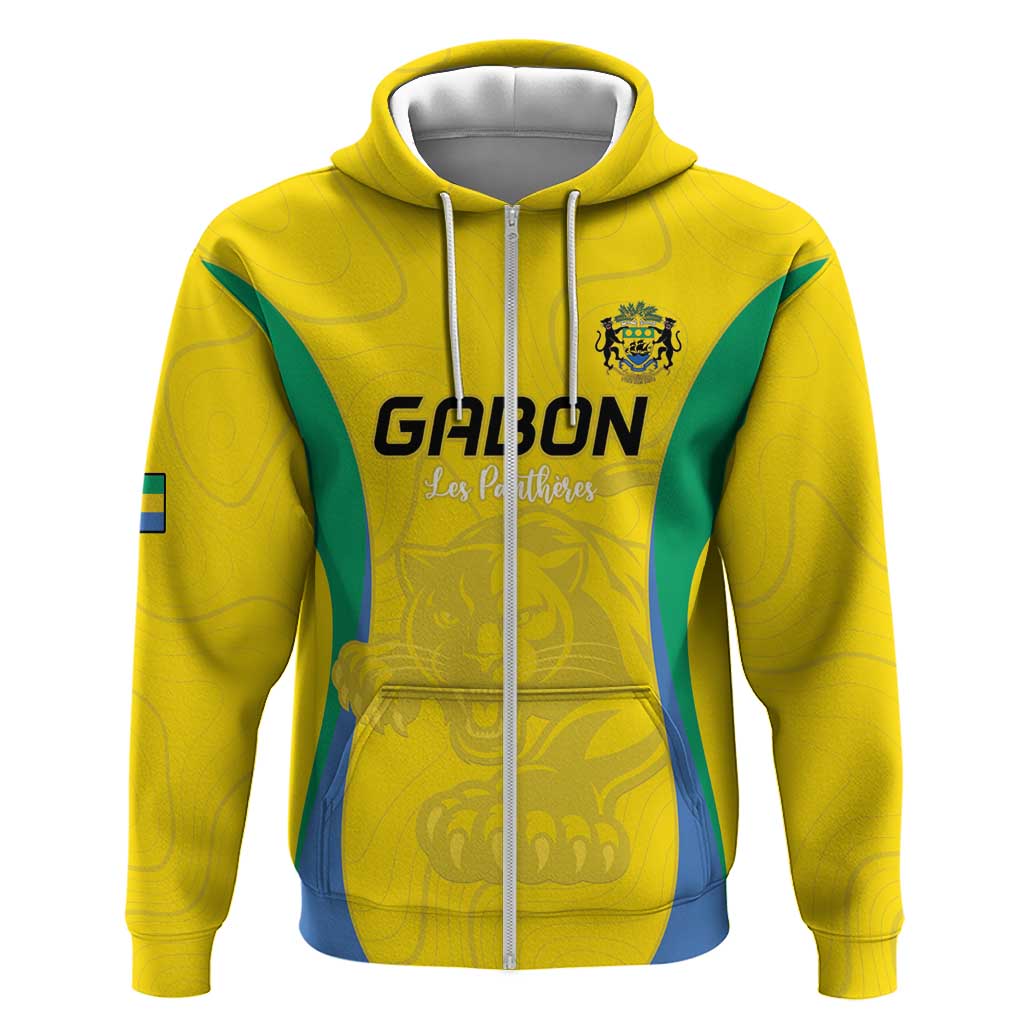 Custom Gabon Football Hoodie Go Champions Les Pantheres - Wonder Print Shop