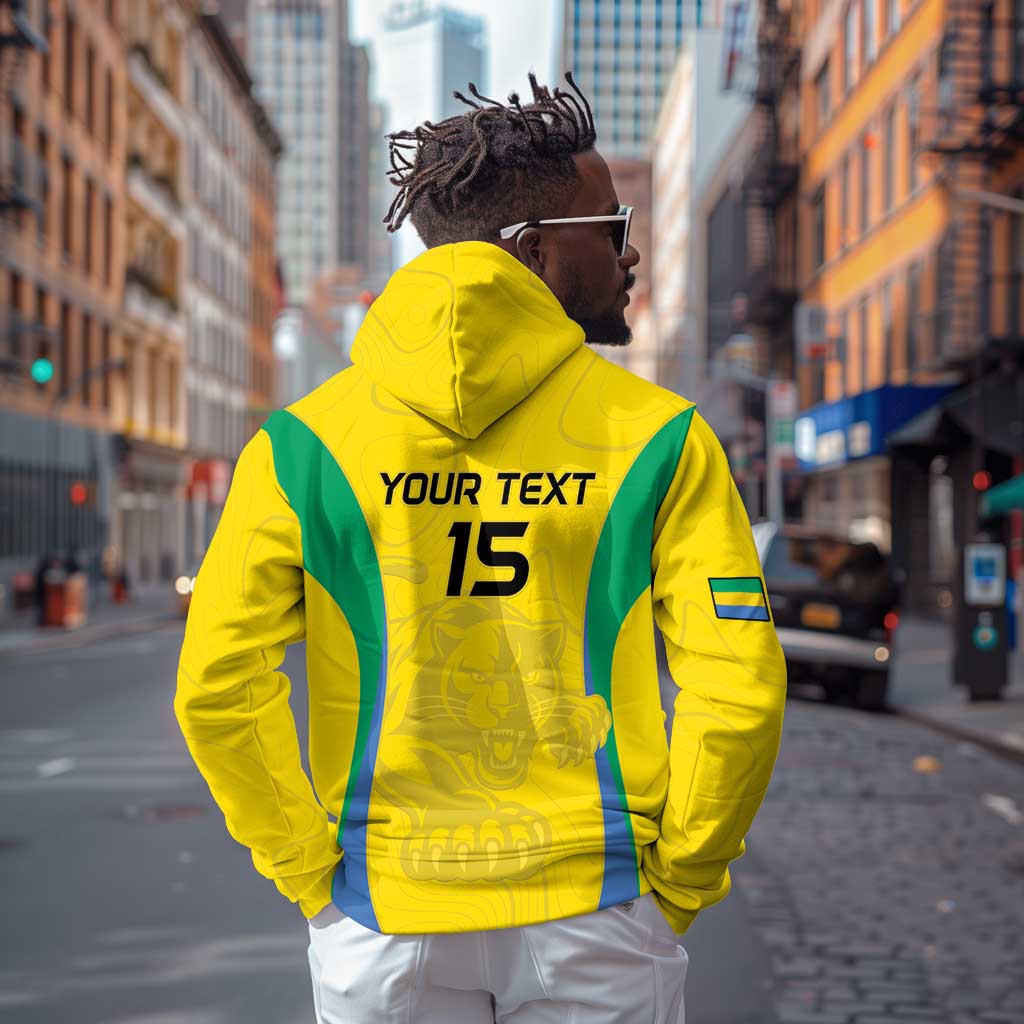 Custom Gabon Football Hoodie Go Champions Les Pantheres - Wonder Print Shop