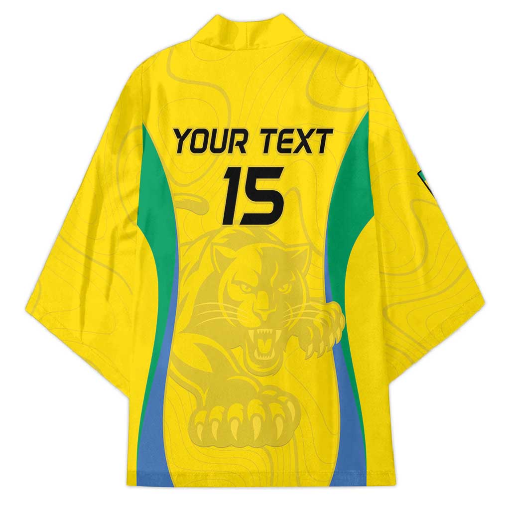 Custom Gabon Football Kimono Go Champions Les Pantheres - Wonder Print Shop