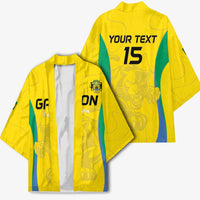 Custom Gabon Football Kimono Go Champions Les Pantheres - Wonder Print Shop